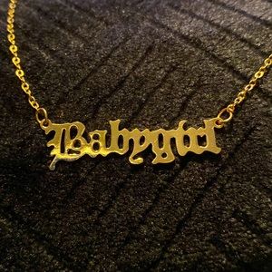 Babygirl Necklace (new never worn)